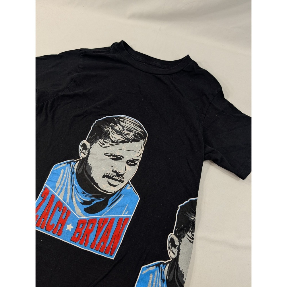 Zach Bryan T Shirt Mens Small Black Country Music Preowned